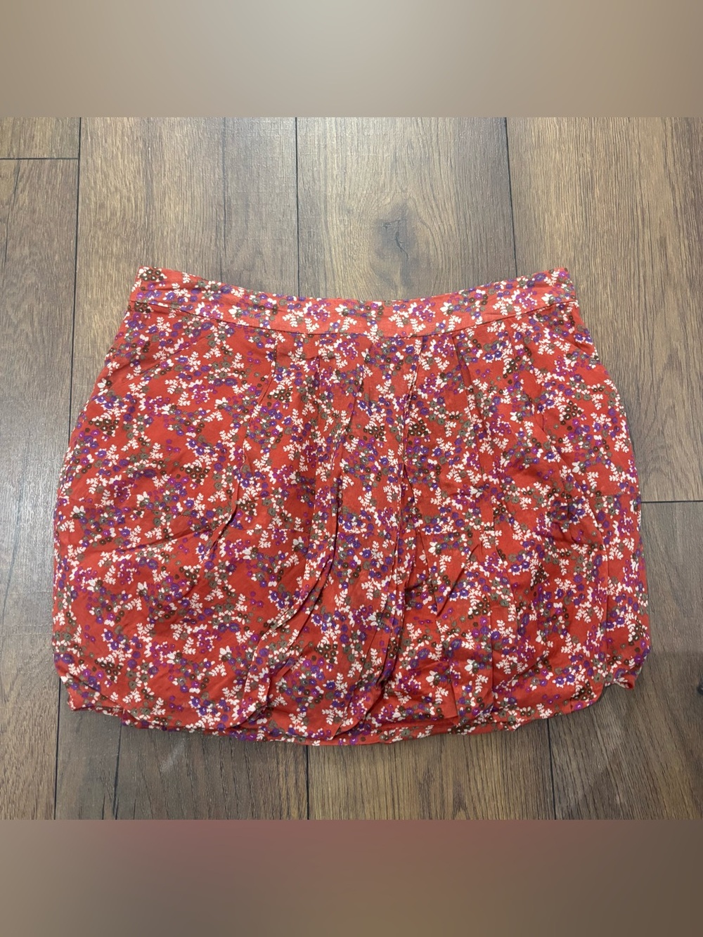 Zara Floral Cotton Mini Skirt, Size small